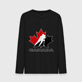 Мужской лонгслив хлопок с принтом Canada в Тюмени, 100% хлопок |  | canada | hockey | nhl | канада | лига | нхл | хокей | хокейнаялига | хоккей | хоккейная лига