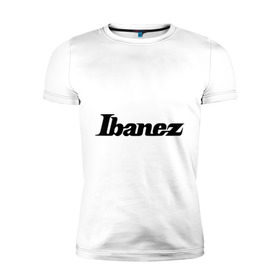 Мужская футболка премиум с принтом Ibanez в Тюмени, 92% хлопок, 8% лайкра | приталенный силуэт, круглый вырез ворота, длина до линии бедра, короткий рукав | гитара