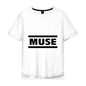 Мужская футболка хлопок Oversize с принтом Muse в Тюмени, 100% хлопок | свободный крой, круглый ворот, “спинка” длиннее передней части | heavy metal | metal | muse | rock | trash metal | альтернатива | квартет | лица | метал | рок | рок группа | рок группы | трэш метал | хеви метал