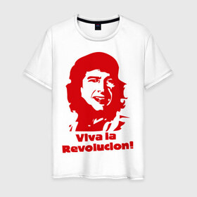 Мужская футболка хлопок с принтом Viva La Wenger в Тюмени, 100% хлопок | прямой крой, круглый вырез горловины, длина до линии бедер, слегка спущенное плечо. | 