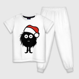 Детская пижама хлопок с принтом Рождественнский лохмач в Тюмени, 100% хлопок |  брюки и футболка прямого кроя, без карманов, на брюках мягкая резинка на поясе и по низу штанин
 | 2012 | new year | нг | новый 2012 | новый год | рождественский | рождество