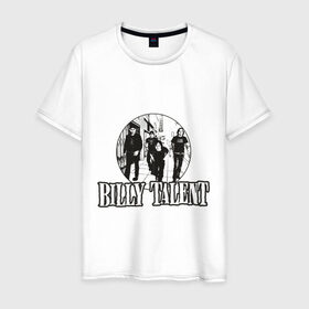 Мужская футболка хлопок с принтом Billy Talent в Тюмени, 100% хлопок | прямой крой, круглый вырез горловины, длина до линии бедер, слегка спущенное плечо. | билли талент | канада | канадский рок | рок | рок группа