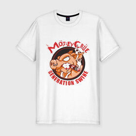 Мужская футболка премиум с принтом Motley Crue(2) в Тюмени, 92% хлопок, 8% лайкра | приталенный силуэт, круглый вырез ворота, длина до линии бедра, короткий рукав | motley crue