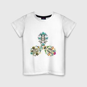 Детская футболка хлопок с принтом Good Flower в Тюмени, 100% хлопок | круглый вырез горловины, полуприлегающий силуэт, длина до линии бедер | good flower | орнамент | цветочный узор | цветы