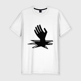 Мужская футболка премиум с принтом Radiohead в Тюмени, 92% хлопок, 8% лайкра | приталенный силуэт, круглый вырез ворота, длина до линии бедра, короткий рукав | Тематика изображения на принте: 