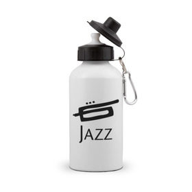 Бутылка спортивная с принтом Jazz (3) в Тюмени, металл | емкость — 500 мл, в комплекте две пластиковые крышки и карабин для крепления | джаз | живая музыка | импровизация | инструмент | труба