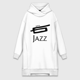 Платье-худи хлопок с принтом Jazz (3) в Тюмени,  |  | Тематика изображения на принте: джаз | живая музыка | импровизация | инструмент | труба