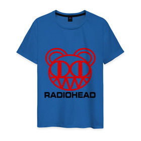 Мужская футболка хлопок с принтом Radiohead (2) в Тюмени, 100% хлопок | прямой крой, круглый вырез горловины, длина до линии бедер, слегка спущенное плечо. | radiohead | rock | радиохед | рок
