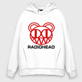 Мужское худи Oversize хлопок с принтом Radiohead (2) в Тюмени, френч-терри — 70% хлопок, 30% полиэстер. Мягкий теплый начес внутри —100% хлопок | боковые карманы, эластичные манжеты и нижняя кромка, капюшон на магнитной кнопке | Тематика изображения на принте: radiohead | rock | радиохед | рок