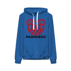 Женская толстовка хлопок с принтом Radiohead (2) в Тюмени, френч-терри, мягкий теплый начес внутри (100% хлопок) | карман-кенгуру, эластичные манжеты и нижняя кромка, капюшон с подкладом и шнурком | radiohead | rock | радиохед | рок