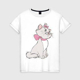 Женская футболка хлопок с принтом Коты аристократы (1) в Тюмени, 100% хлопок | прямой крой, круглый вырез горловины, длина до линии бедер, слегка спущенное плечо | аристократы | киса | кот | котенок | котик | котэ | кошка