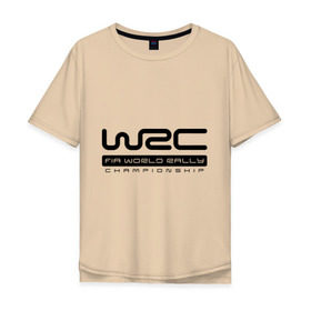 Мужская футболка хлопок Oversize с принтом WRC в Тюмени, 100% хлопок | свободный крой, круглый ворот, “спинка” длиннее передней части | championship | rally | world rally championship | wrc | авто2012 | ралли | чемпионат мира | чемпионат мира по ралли