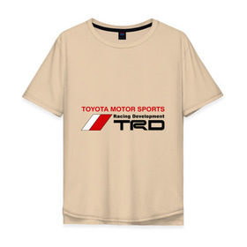 Мужская футболка хлопок Oversize с принтом TRD2 в Тюмени, 100% хлопок | свободный крой, круглый ворот, “спинка” длиннее передней части | domestic | eat sleep jdm | japanese | japanese domestic market | jdm style | market | авто2012