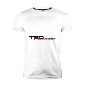 Мужская футболка премиум с принтом TRD3 в Тюмени, 92% хлопок, 8% лайкра | приталенный силуэт, круглый вырез ворота, длина до линии бедра, короткий рукав | Тематика изображения на принте: 