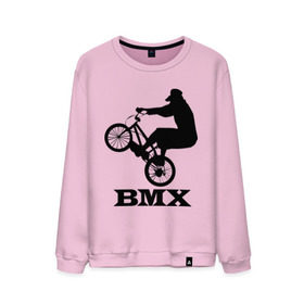 Мужской свитшот хлопок с принтом BMX (3) в Тюмени, 100% хлопок |  | bmx | бмх | велик | вело | велосипед | велосипедист | велоспорт | райдер | фрирайд | экстремальный спорт | экстрим