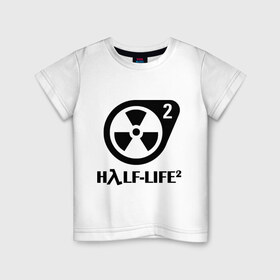 Детская футболка хлопок с принтом HalfLife в Тюмени, 100% хлопок | круглый вырез горловины, полуприлегающий силуэт, длина до линии бедер | half life 2 | half life 2научно фантастические | shooter | стрелялка | шутер