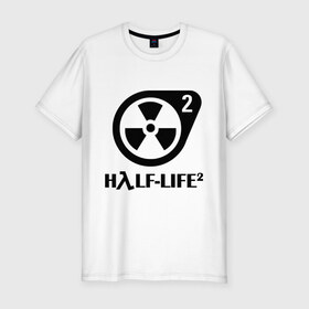 Мужская футболка премиум с принтом HalfLife в Тюмени, 92% хлопок, 8% лайкра | приталенный силуэт, круглый вырез ворота, длина до линии бедра, короткий рукав | half life 2 | half life 2научно фантастические | shooter | стрелялка | шутер