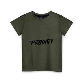 Детская футболка хлопок с принтом The Prodigy логотип в Тюмени, 100% хлопок | круглый вырез горловины, полуприлегающий силуэт, длина до линии бедер | Тематика изображения на принте: heavy рок | metal | rock | trash | продиджи | продижи | трэш | хеви метал