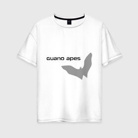 Женская футболка хлопок Oversize с принтом Guano Apes в Тюмени, 100% хлопок | свободный крой, круглый ворот, спущенный рукав, длина до линии бедер
 | heavy metal | metal | rock | trash metal | метал | металл | рок | трэш метал | хеви метал