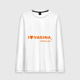 Мужской лонгслив хлопок с принтом I love vagina в Тюмени, 100% хлопок |  | девушки | отношения