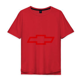 Мужская футболка хлопок Oversize с принтом Chevrolett Logo в Тюмени, 100% хлопок | свободный крой, круглый ворот, “спинка” длиннее передней части | chevrolett | авто | автомобили | автомобиль | бренд | бренды | логотип | шевроле