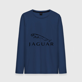 Мужской лонгслив хлопок с принтом Jaguar в Тюмени, 100% хлопок |  | jaguar | авто2012 | ягуар