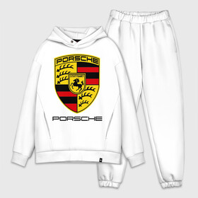 Мужской костюм хлопок OVERSIZE с принтом Porsche (2) в Тюмени,  |  | porsche | авто2012 | логотип порше | порш | порше | поршель | символ порше