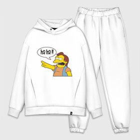 Мужской костюм хлопок OVERSIZE с принтом Нэльсон в Тюмени,  |  | simpsons | нельсон | нэльсон | симпсоны | симсоны