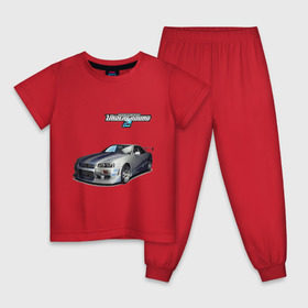 Детская пижама хлопок с принтом NFS Underground в Тюмени, 100% хлопок |  брюки и футболка прямого кроя, без карманов, на брюках мягкая резинка на поясе и по низу штанин
 | Тематика изображения на принте: underground