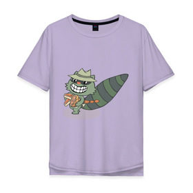 Мужская футболка хлопок Oversize с принтом Happy Three Friends (2) в Тюмени, 100% хлопок | свободный крой, круглый ворот, “спинка” длиннее передней части | happy tree friends