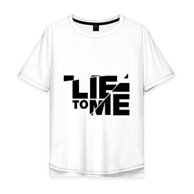 Мужская футболка хлопок Oversize с принтом Lie to me (3) в Тюмени, 100% хлопок | свободный крой, круглый ворот, “спинка” длиннее передней части | lie to me | обмани меня | теория лжи