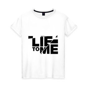 Женская футболка хлопок с принтом Lie to me (3) в Тюмени, 100% хлопок | прямой крой, круглый вырез горловины, длина до линии бедер, слегка спущенное плечо | lie to me | обмани меня | теория лжи
