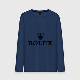 Мужской лонгслив хлопок с принтом Rolex в Тюмени, 100% хлопок |  | rolex | бренд | гламурный | дорогой | корона | крутой | марка | пафосный | ролекс | часы