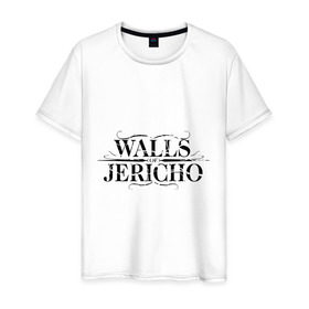 Мужская футболка хлопок с принтом Walls Jericho в Тюмени, 100% хлопок | прямой крой, круглый вырез горловины, длина до линии бедер, слегка спущенное плечо. | Тематика изображения на принте: 