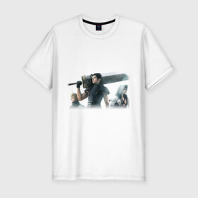 Мужская футболка премиум с принтом Final Fantasy в Тюмени, 92% хлопок, 8% лайкра | приталенный силуэт, круглый вырез ворота, длина до линии бедра, короткий рукав | 