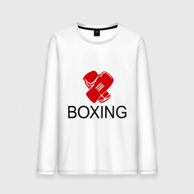 Мужской лонгслив хлопок с принтом Boxing (2) в Тюмени, 100% хлопок |  | емельяненко