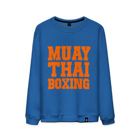 Мужской свитшот хлопок с принтом Muay Thai Boxing в Тюмени, 100% хлопок |  | емельяненко | муай тай