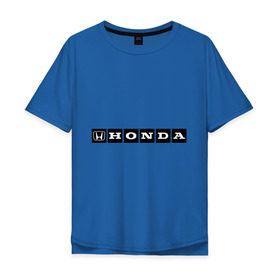 Мужская футболка хлопок Oversize с принтом HondaDromBanda (1) в Тюмени, 100% хлопок | свободный крой, круглый ворот, “спинка” длиннее передней части | Тематика изображения на принте: honda drom banda | банда | хонда