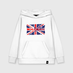 Детская толстовка хлопок с принтом England Urban flag в Тюмени, 100% хлопок | Круглый горловой вырез, эластичные манжеты, пояс, капюшен | Тематика изображения на принте: 5262 | england | gb | uk | urban style | англия | британия | британский флаг | великобритания | флаги