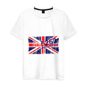 Мужская футболка хлопок с принтом England Urban flag в Тюмени, 100% хлопок | прямой крой, круглый вырез горловины, длина до линии бедер, слегка спущенное плечо. | Тематика изображения на принте: 5262 | england | gb | uk | urban style | англия | британия | британский флаг | великобритания | флаги