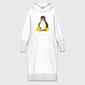 Платье удлиненное хлопок с принтом Linux (7) в Тюмени,  |  | пингвин