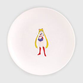 Тарелка 3D с принтом Sailor moon (1) в Тюмени, фарфор | диаметр - 210 мм
диаметр для нанесения принта - 120 мм | Тематика изображения на принте: аниме | сейлор мун | сэйлор мун
