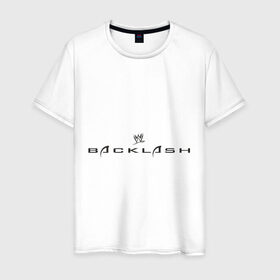 Мужская футболка хлопок с принтом Backlash в Тюмени, 100% хлопок | прямой крой, круглый вырез горловины, длина до линии бедер, слегка спущенное плечо. | джон сина
