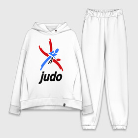 Женский костюм хлопок Oversize с принтом Дзюдо   Judo эмблема в Тюмени,  |  | дзюдо