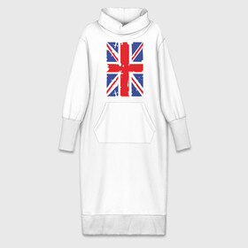 Платье удлиненное хлопок с принтом Британский флаг в Тюмени,  |  | great britain | uk | united kingdom | английский флаг | британский флаг | флаг uk | флаг англии | флаг британии | флаг великобритании