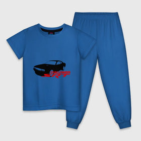 Детская пижама хлопок с принтом Dodge challenger srt в Тюмени, 100% хлопок |  брюки и футболка прямого кроя, без карманов, на брюках мягкая резинка на поясе и по низу штанин
 | dodge challenger srt | авто | автомобиль | машины | тачки | тюнинг
