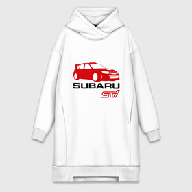 Платье-худи хлопок с принтом Subaru sti (2) в Тюмени,  |  | subaru impreza | subaru impreza wrx sti | subaru sti | wrx sti | авто2012 | импреза | субару | субару импреза