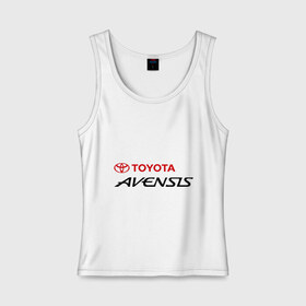 Женская майка хлопок с принтом Toyota Avensis в Тюмени, 95% хлопок, 5% эластан |  | avensis | toyota | toyota avensis | авенсис | тойота | тойота авенсис