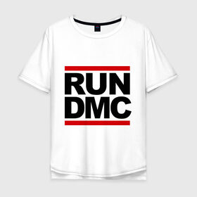 Мужская футболка хлопок Oversize с принтом Run DMC в Тюмени, 100% хлопок | свободный крой, круглый ворот, “спинка” длиннее передней части | Тематика изображения на принте: dmc | gangsta | gansta | hip hop | hop | rap | run | рэп | рэпчина | хип | хип хоп | хипхоп | хоп