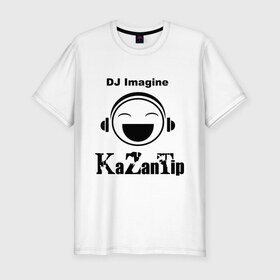 Мужская футболка премиум с принтом DJ KaZanTip в Тюмени, 92% хлопок, 8% лайкра | приталенный силуэт, круглый вырез ворота, длина до линии бедра, короткий рукав | dj | kazantip | диджей | ибица | казан | казантип | клуб | наушники